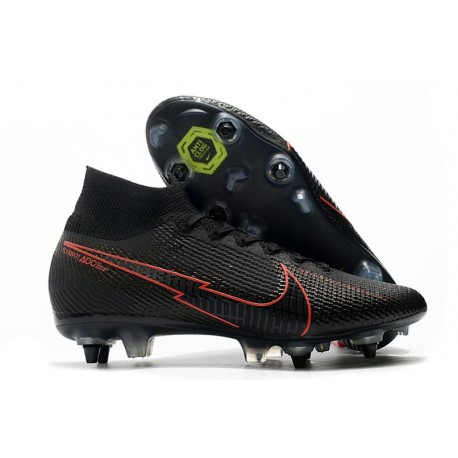 Nike Mercurial Superfly VII Elite SG-Pro AC Negro Rojo