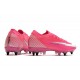 Nike Mercurial Vapor 13 Elite SG x Mbappé Explosión Rosa Blanco Negro