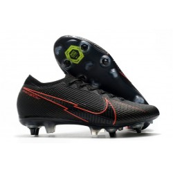 Nike Mercurial Vapor 13 Elite SG-Pro Anti Clog Negro Rojo