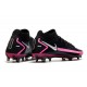 Nike Phantom GT Elite Dynamic Fit FG Negro Plateado Explosión Rosa