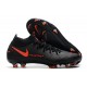 Nike Phantom GT Elite Dynamic Fit FG Negro Rojo Chile Gris humo oscuro