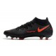 Nike Phantom GT Elite Dynamic Fit FG Negro Rojo Chile Gris humo oscuro