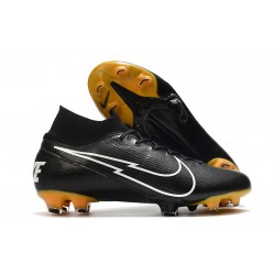 Nike Botas Mercurial Superfly 7 Elite FG Negro Blanco