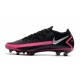 Nike Zapatos Futbol Phantom GT Elite FG Negro Plateado Explosión Rosa