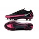 Nike Zapatos Futbol Phantom GT Elite FG Negro Plateado Explosión Rosa
