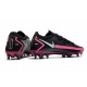 Nike Zapatos Futbol Phantom GT Elite FG Negro Plateado Explosión Rosa