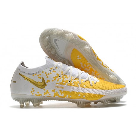 Nike Zapatos de Futbol Phantom GT Elite FG Blanco Oro