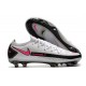 Nike Zapatos de Futbol Phantom GT Elite FG Blanco Rosa Negro