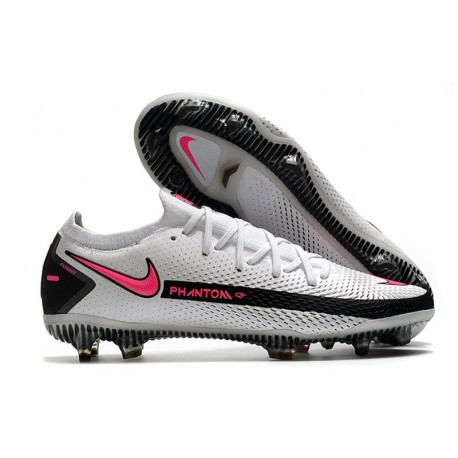 Nike Zapatos de Futbol Phantom GT Elite FG Blanco Rosa Negro