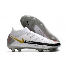 Botas Nike Phantom GT Elite DF FG Blanco Negro Rojo Oro