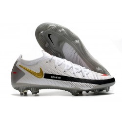 Nike Zapatos de Futbol Phantom GT Elite FG Blanco Negro Rojo