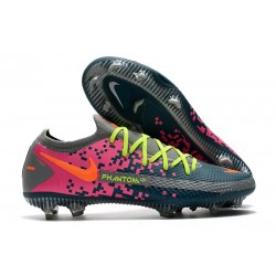 Nike Nuevo 2021 Phantom GT Elite FG Gris Azul Rosa