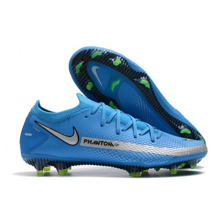 Nike Nuevo 2021 Phantom GT Elite FG Azul Plata