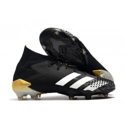 adidas Predator Mutator 20.1 FG Zapatos de Fútbol Negro Blanco Dorado metalizado