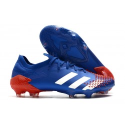 adidas Bota Predator Mutator 20.1 Low FG Azul Blanco Rojo