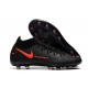 Nike Phantom GT Elite AG-Pro Botas de fútbol Negro Rojo Chile Gris humo oscuro