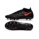 Nike Phantom GT Elite AG-Pro Botas de fútbol Negro Rojo Chile Gris humo oscuro