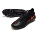 Nike Phantom GT Elite AG-Pro Botas de fútbol Negro Rojo Chile Gris humo oscuro