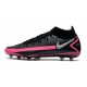 Nike Phantom GT Elite AG-Pro Botas Negro Plateado Explosión Rosa