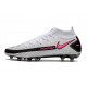 Nike Phantom GT Elite AG-Pro Botas de fútbol Blanco Rosa Negro