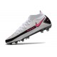 Nike Phantom GT Elite AG-Pro Botas de fútbol Blanco Rosa Negro