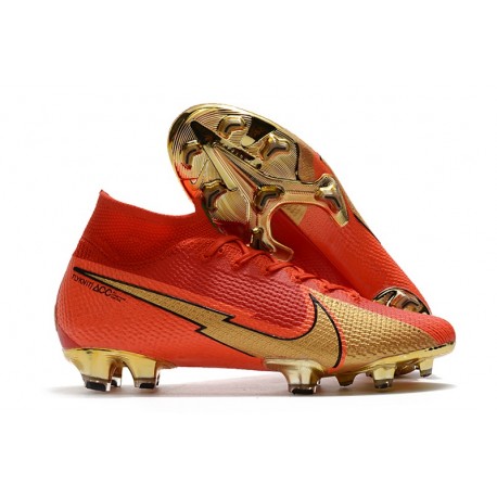 Nike Mercurial Superfly VII Elite DF FG CR100 Rojo Oro