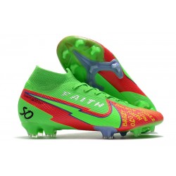 Nike Mercurial Superfly VII Elite DF FG Verde Rojo