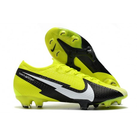 Nike Mercurial Vapor 13 Elite FG Amarillo Negro Blanco