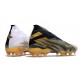 Zapatos de Fútbol adidas Nemeziz 19+ FG Blanco Dorado Metalizado Negro