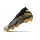 Zapatos de Fútbol adidas Nemeziz 19+ FG Blanco Dorado Metalizado Negro