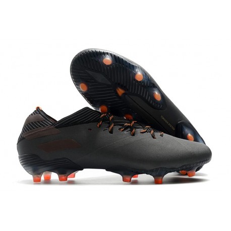 Zapatillas de Futbol adidas Nemeziz 19.1 FG - Negro Naranja Señal
