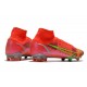 Nike Mercurial Superfly 8 Elite FG Carmesi Plateado Metalizado