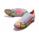 Bota Nike Mercurial Vapor XIV Elite FG Blanco Platino Rosa