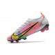 Bota Nike Mercurial Vapor XIV Elite FG Blanco Platino Rosa