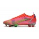 Bota Nike Mercurial Vapor XIV Elite FG Carmesi Plateado Metalizado