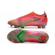 Bota Nike Mercurial Vapor XIV Elite FG Carmesi Plateado Metalizado