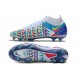 Botas Nike Phantom GT Elite DF 3D FG Blanco Azul Rosa Amarillo