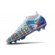 Botas Nike Phantom GT Elite DF 3D FG Blanco Azul Rosa Amarillo