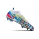 Botas Nike Phantom GT Elite DF 3D FG Blanco Azul Rosa Amarillo