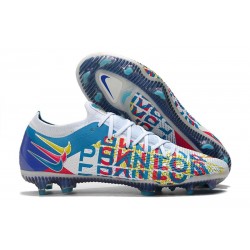 Nike Nuevo 2021 Phantom GT Elite 3D FG Blanco Azul Rosa Amarillo