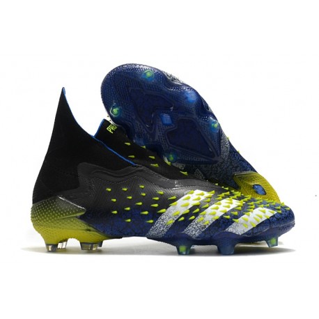 Zapatillas adidas Predator Freak+ FG Azul Negro Blanco Amarillo Solar