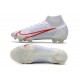 Zapatos de Fútbol Nike Mercurial Superfly 8 Elite FG Blanco Rojo