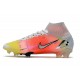 Nike Mercurial Superfly VIII Elite DF FG Blanco Negro Metálico Plateado