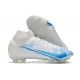 Zapatos de Fútbol Nike Mercurial Superfly 8 Elite FG Blanco Azul