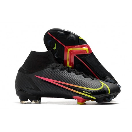 Zapatos de Fútbol Nike Mercurial Superfly 8 Elite FG Negro Rojo