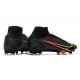 Zapatos de Fútbol Nike Mercurial Superfly 8 Elite FG Negro Rojo