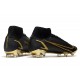 Zapatos de Fútbol Nike Mercurial Superfly 8 Elite FG Negro Oro