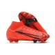 Zapatos de Fútbol Nike Mercurial Superfly 8 Elite FG Rojo Negro