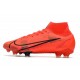 Zapatos de Fútbol Nike Mercurial Superfly 8 Elite FG Rojo Negro