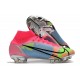 Zapatos de Fútbol Nike Mercurial Superfly 8 Elite FG Rosa Azul Verde